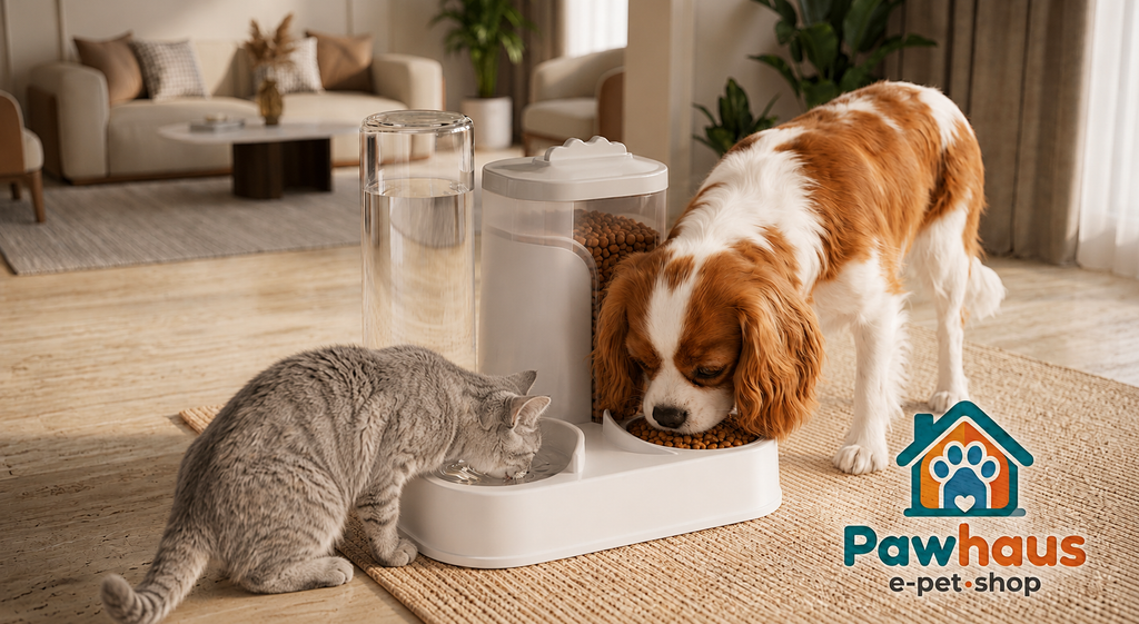 Pawhaus™ Duo Automatic Water And Food Dispenser