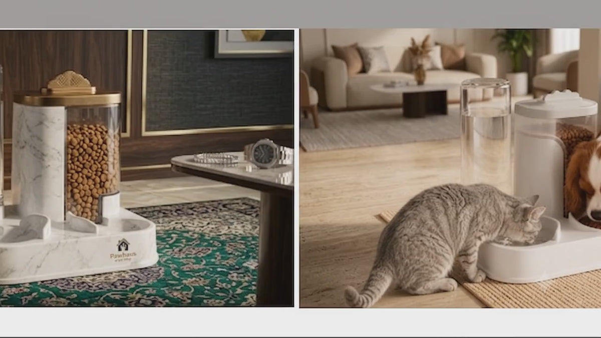 Pawhaus™ Duo Automatic Water And Food Dispenser